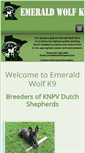 Mobile Screenshot of emeraldwolfk9.com